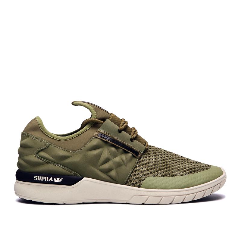 Zapatillas Bajas Supra Argentina Hombre - FLOW RUN EVO 2 Verde Oliva (GUVPQ-0437)